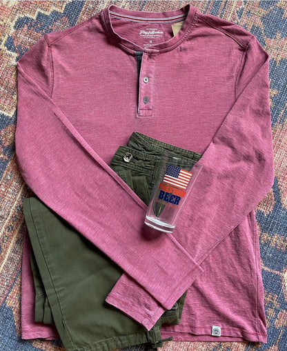 RED CHATHAM HENLEY by FLAG & ANTHEM