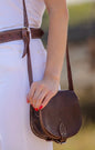 Small Leather Saddle Bag by Berber