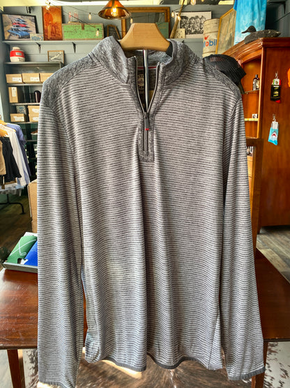 GREY ROWAN ZIP MOCKNECK PULLOVER from FLAG & ANTHEM