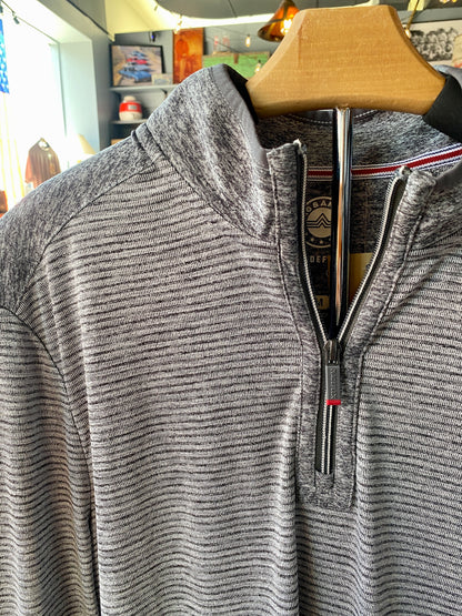 GREY ROWAN ZIP MOCKNECK PULLOVER from FLAG & ANTHEM