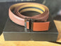 Men's Brown Snakeskin Ratchet Belt for Men