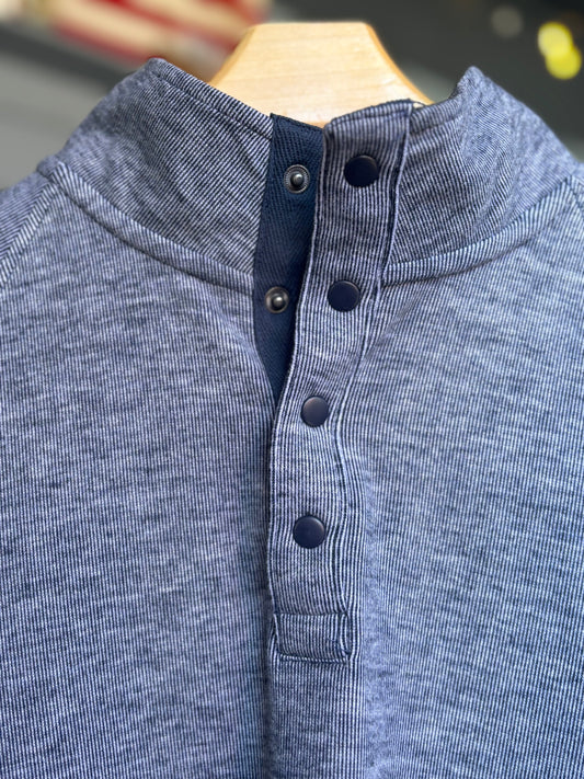 NAVY QUARTER SNAP PULLOVER from FLAG & ANTHEM