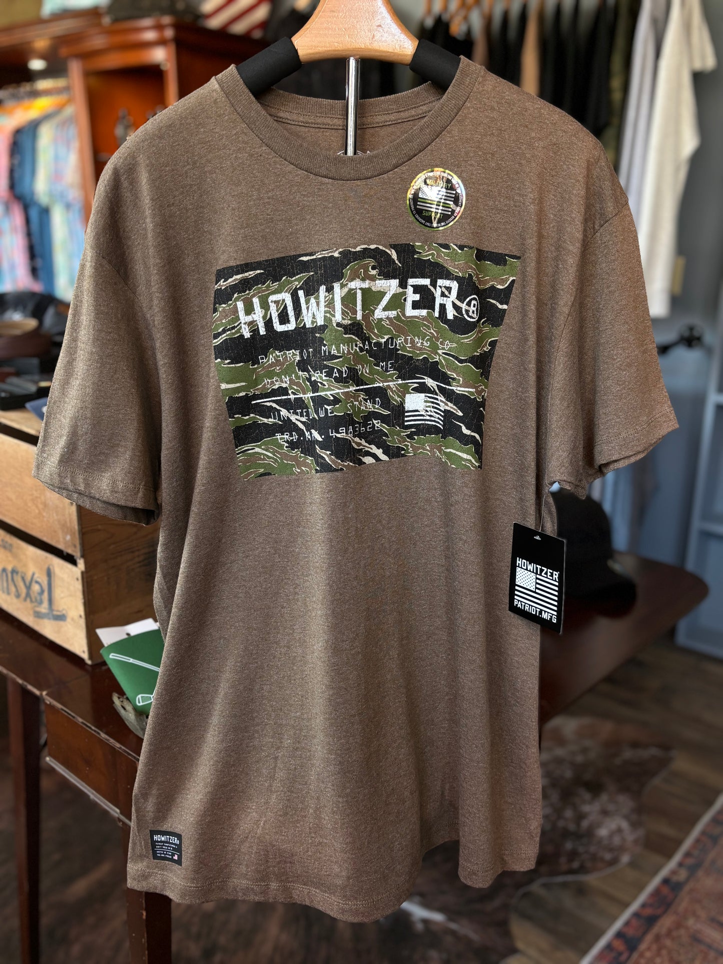 TRADEMARK HOWITZER MOCHA TEE by HOWITZER