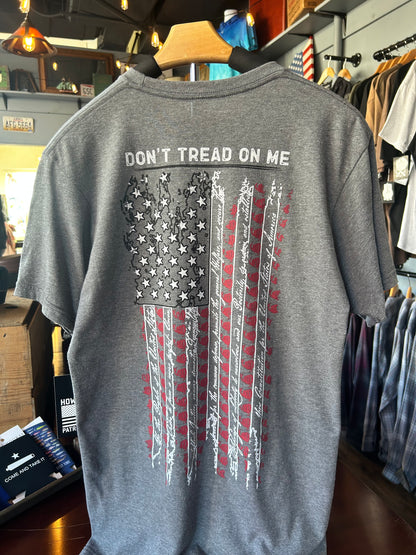 GRAY DON'T TREAD SHORT SLEEVE TEE from HOWITZER