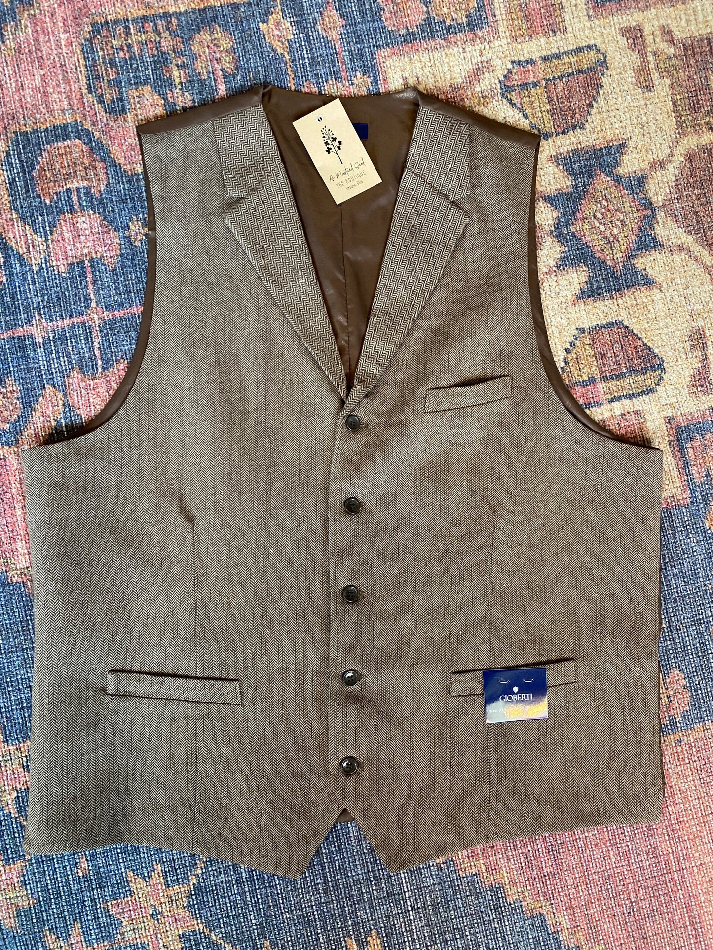 5 BUTTON TAILORED MENS VEST