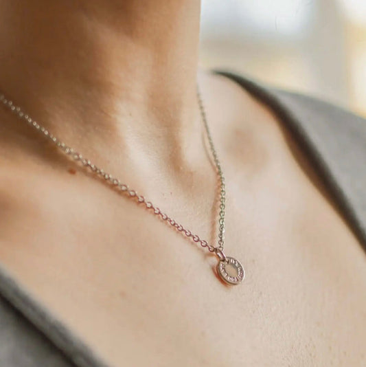 It's Not Too Late Coin Necklace in Silver